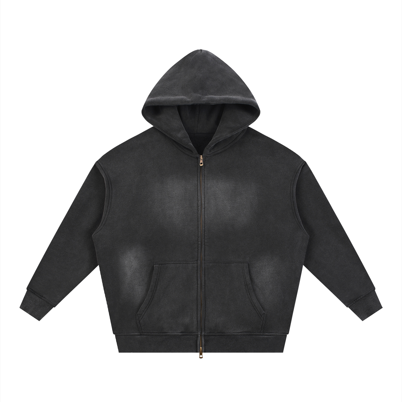 BlankDesignsCo vintage Zip Up "Never Home" Hoodie