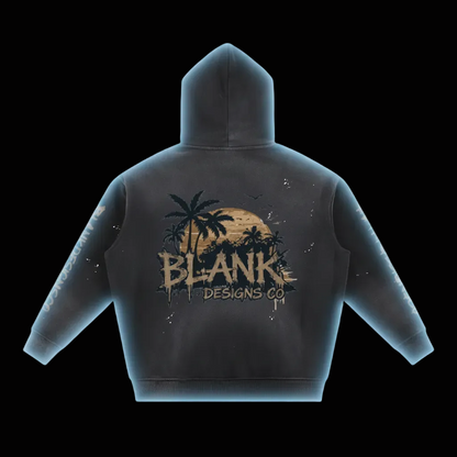 BlankDesignsCo Midnight Ripped Hoodie