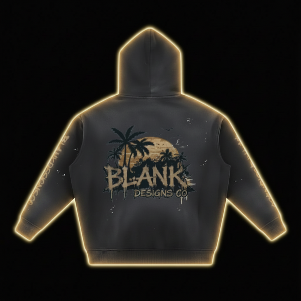 BlankDesignsCo Midnight Ripped Hoodie