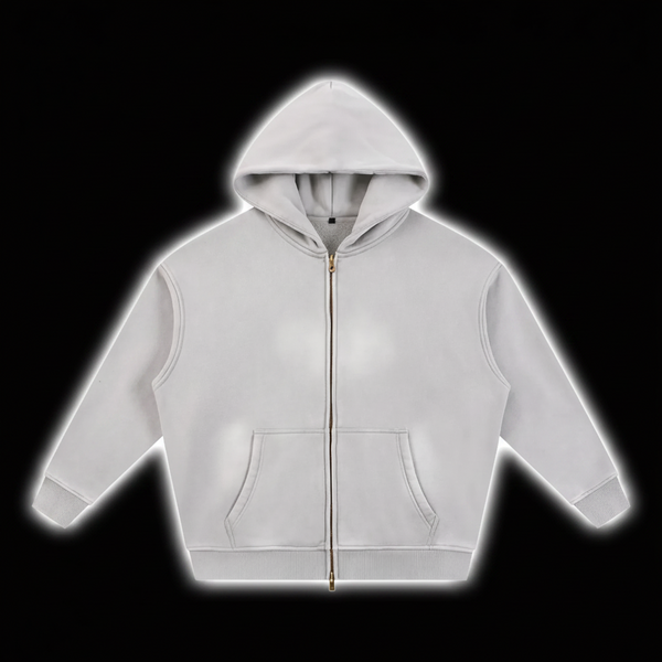 BlankDesignsCo vintage Zip Up "Never Home" Hoodie