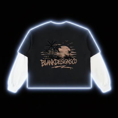 BlankDesignsCo Midnight layered T-Shirt