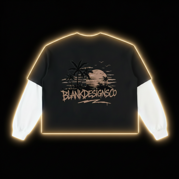 BlankDesignsCo Midnight layered T-Shirt