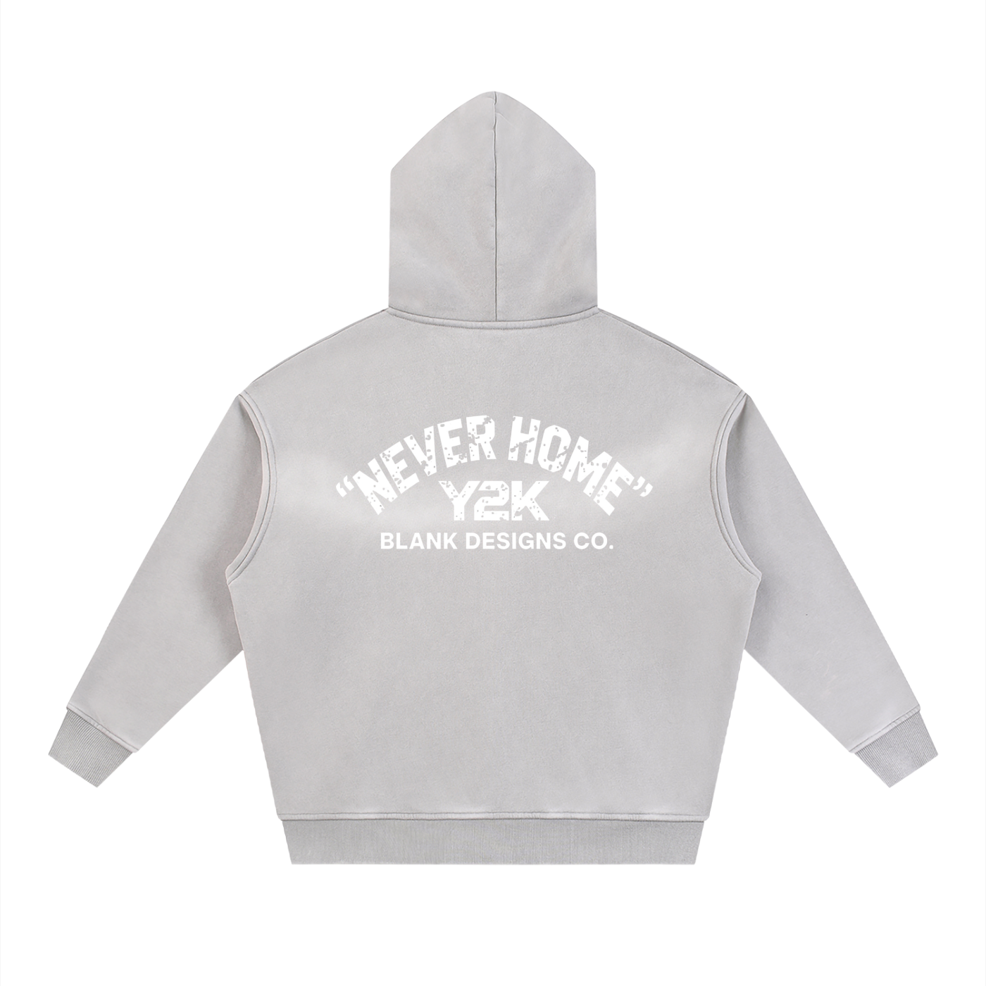 BlankDesignsCo vintage Zip Up "Never Home" Hoodie