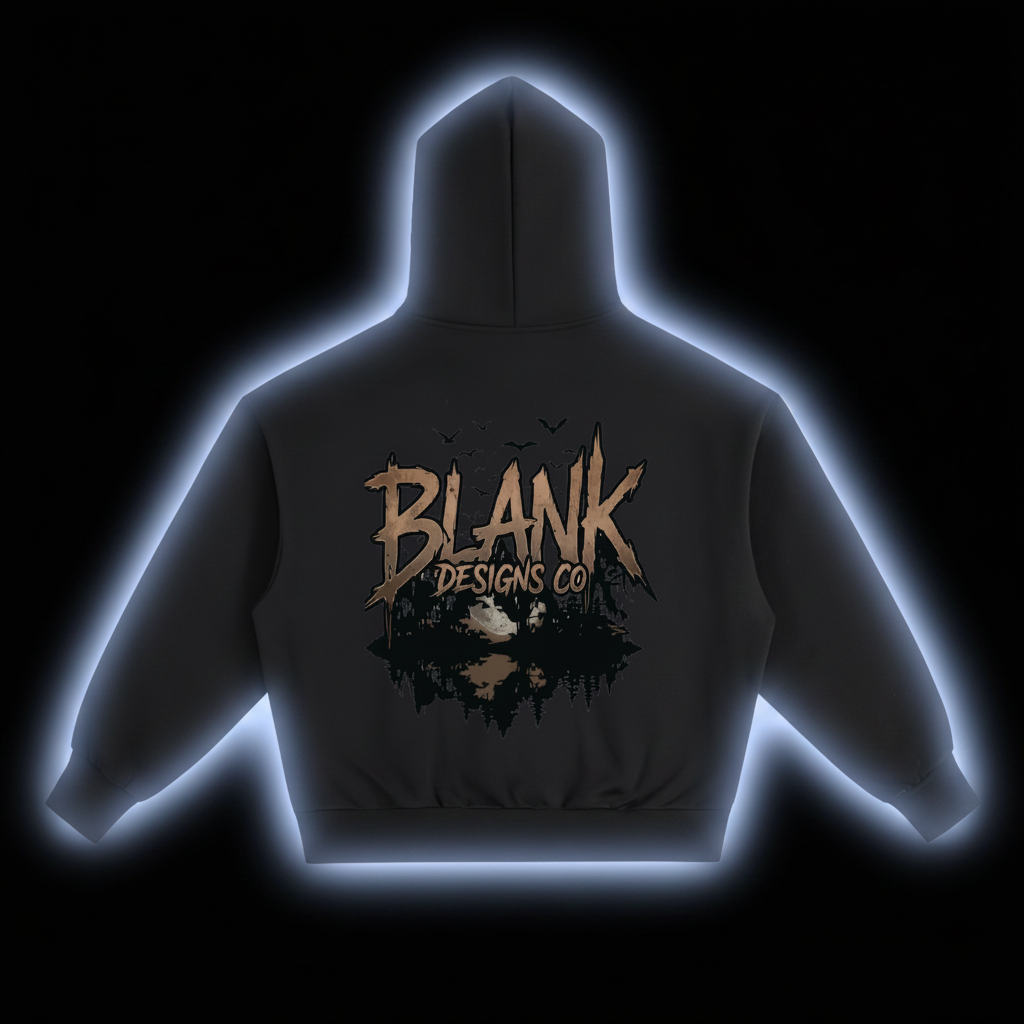 BlankDesignsCo "Midnight Drop" Heavy Fleece Hoodie