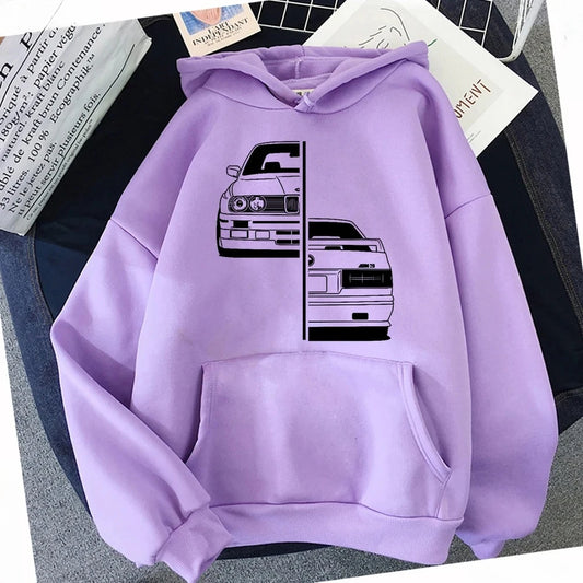 BlankDesignsCo Car Trendy Hoodie