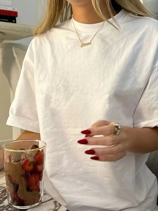 BlankDesignsCo White Vintage Tee