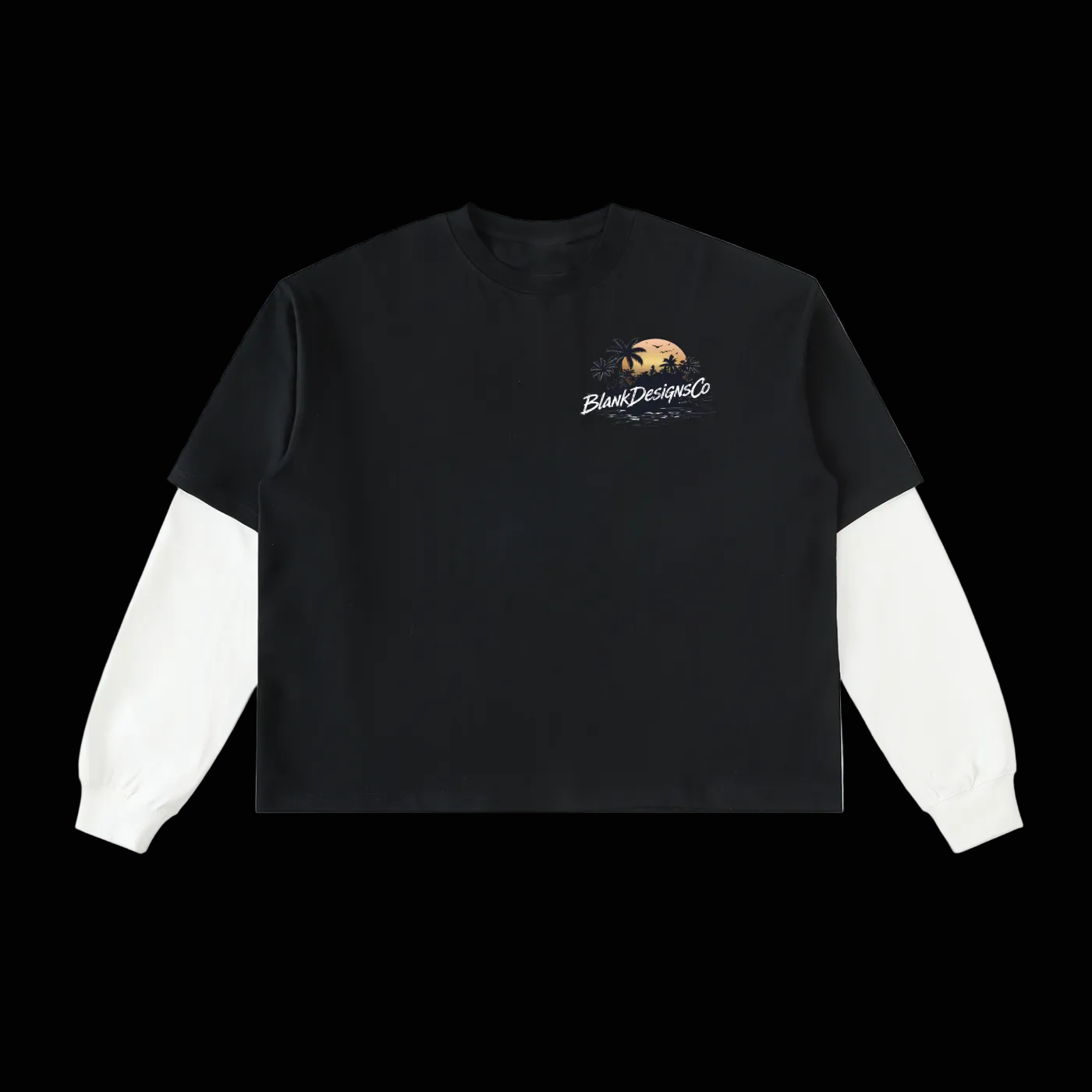 BlankDesignsCo Midnight layered T-Shirt